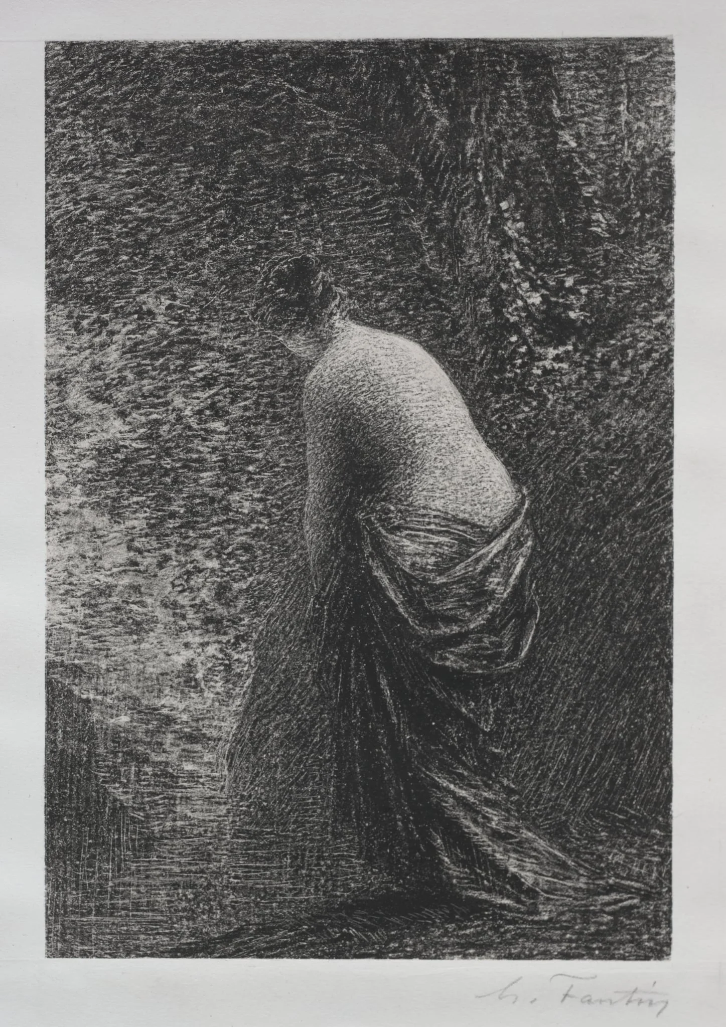 Bather Standing, by Henri Fantin-Latour, 1879