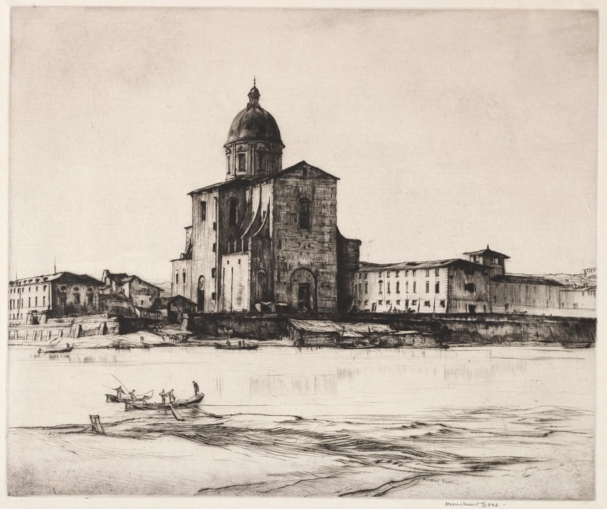 San Frediano in Cestello, Florence, by Muirhead Bone, 1915