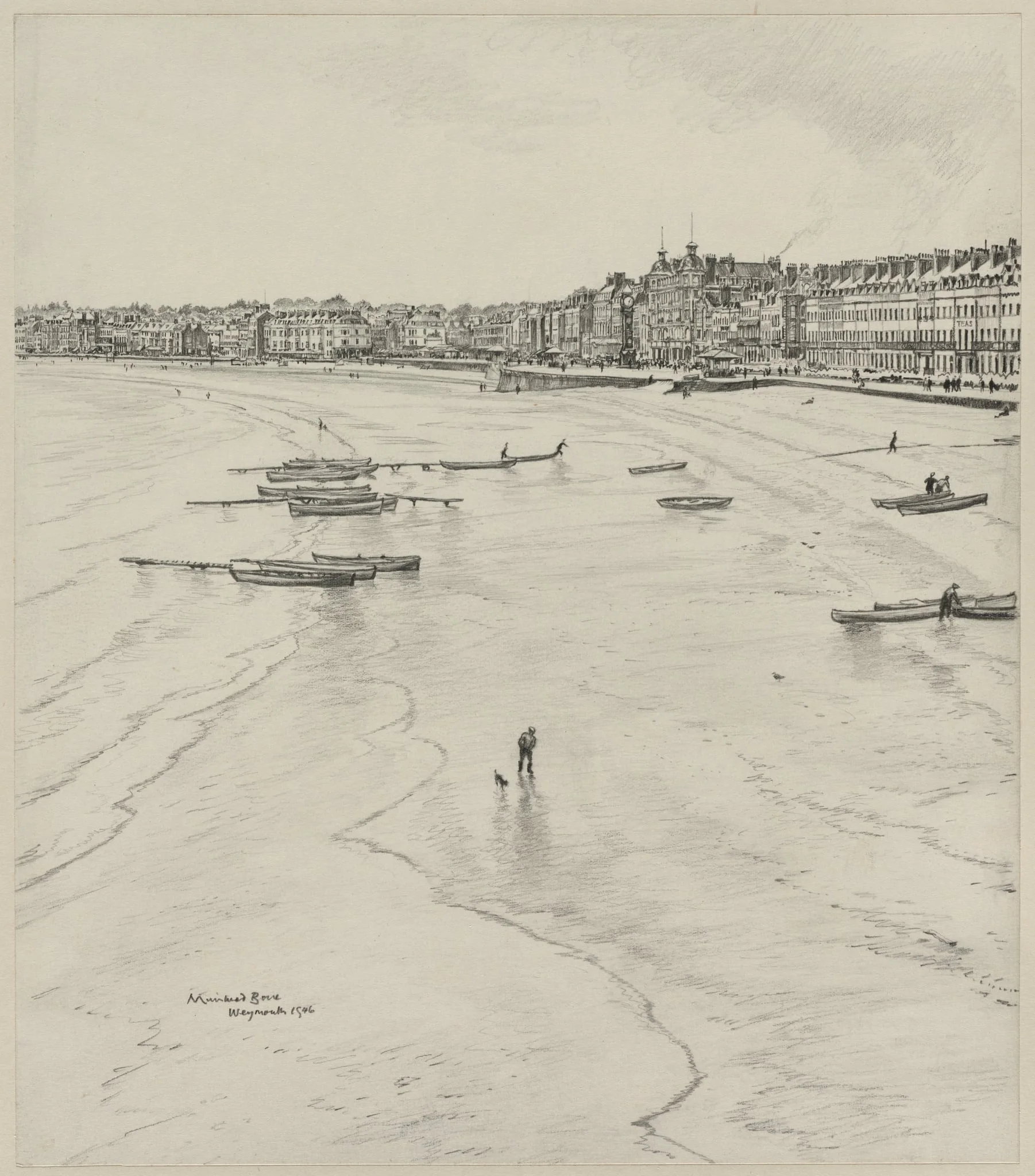 Weymouth Bay, The Off Season, by Muirhead Bone, 1946