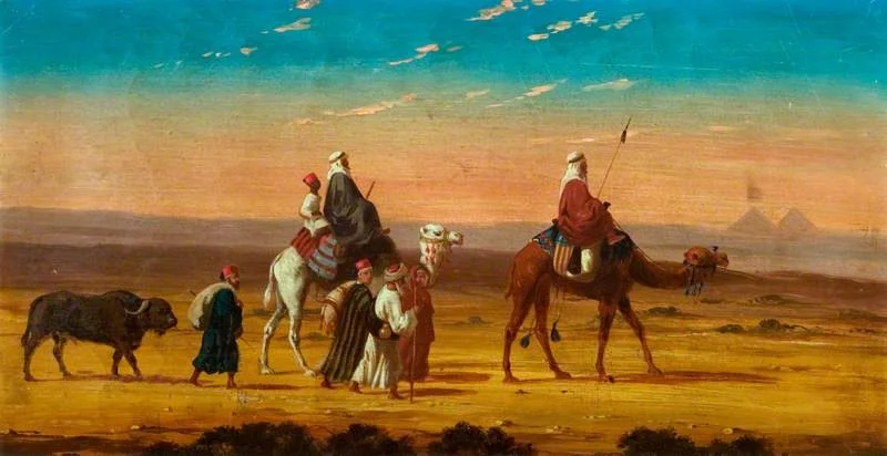 A Caravan in the Desert