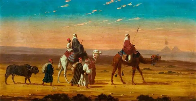 A Caravan in the Desert