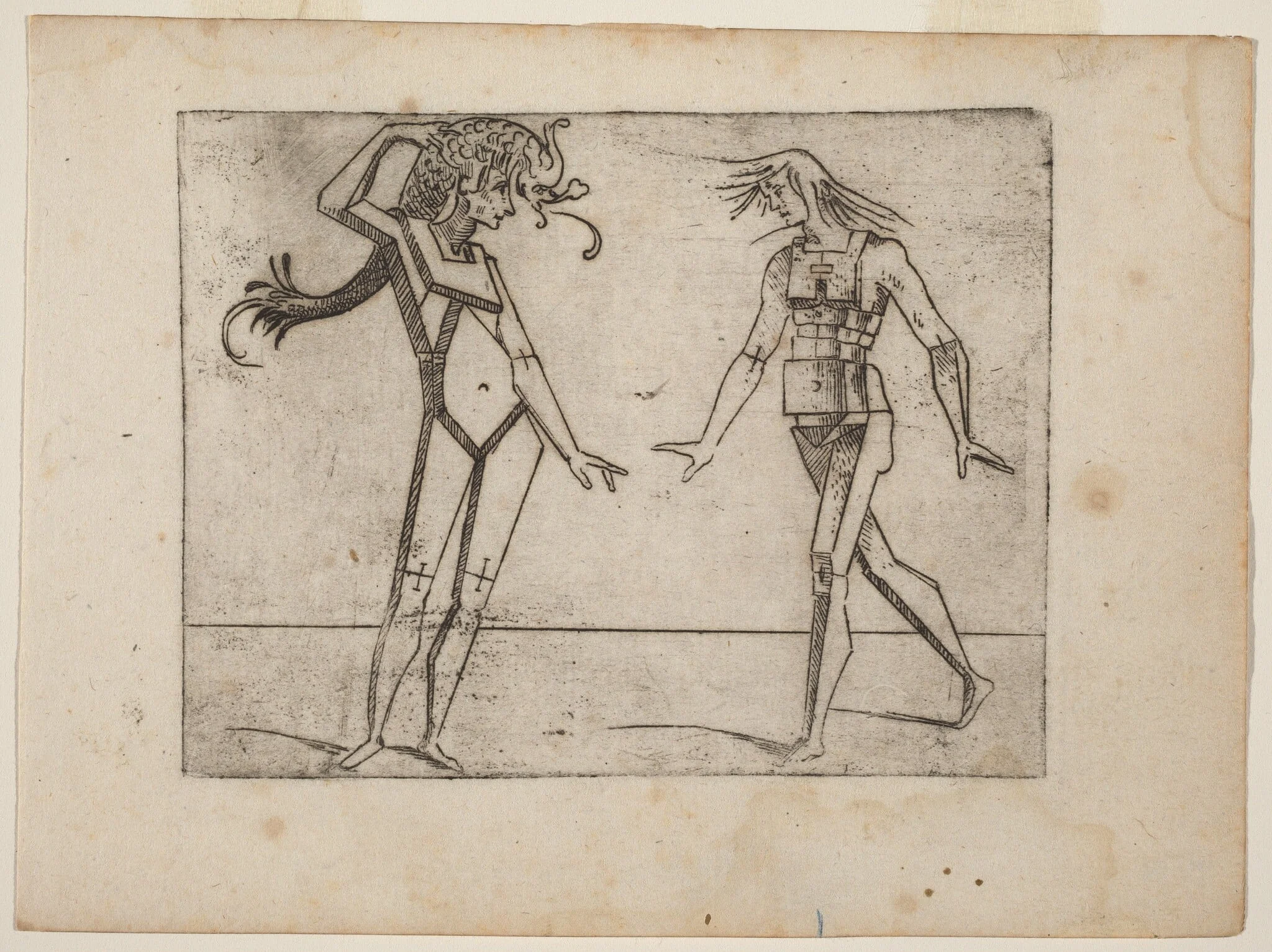 From "Bizzarie di varie Figure", by Giovanni Battista Bracelli, ink, 1624