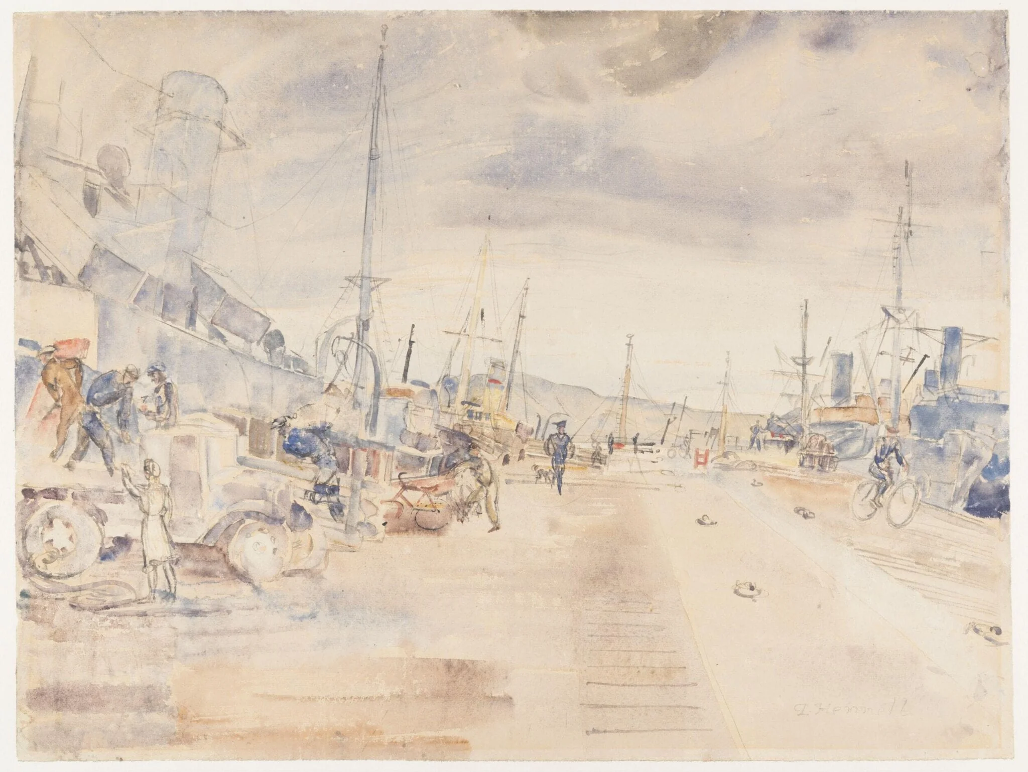 Untitled, by Thomas Barclay Hennell, watercolor, 1934