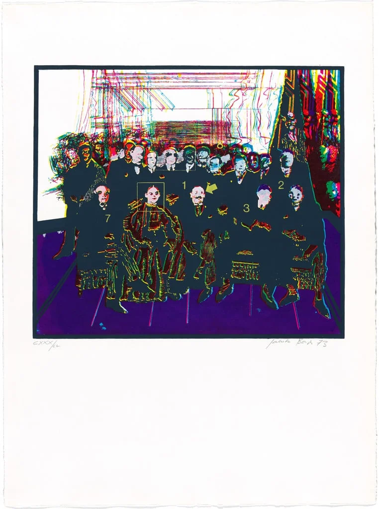 Untitled, by Jacobo Borges, ink, 1973