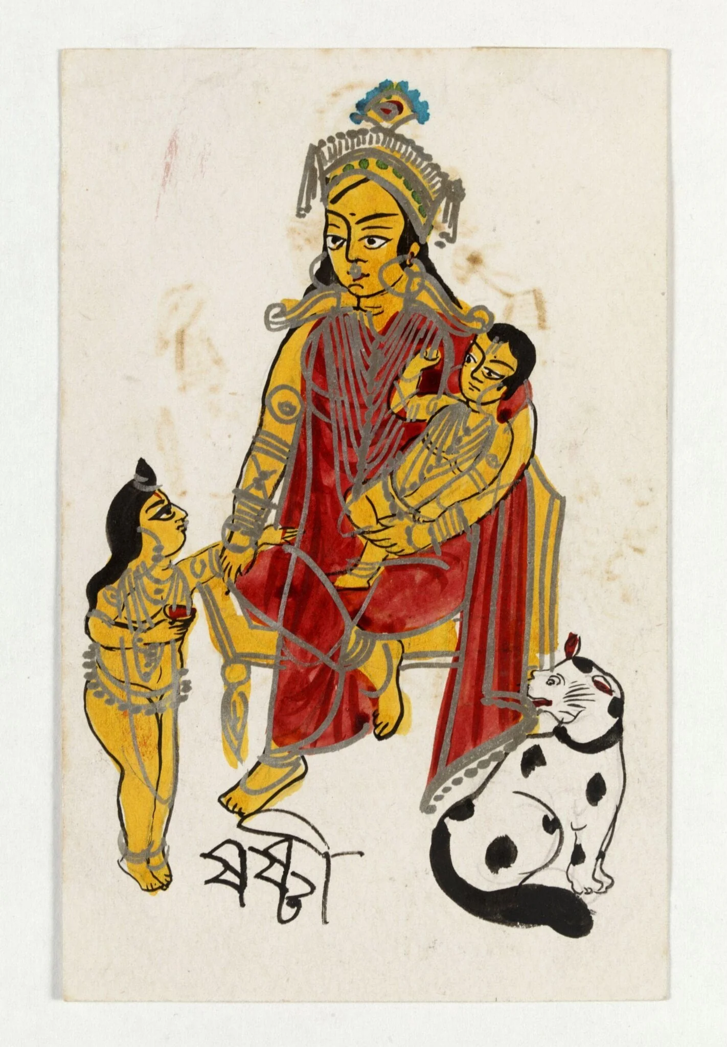 Shashti, by Unknown, paint, 1890