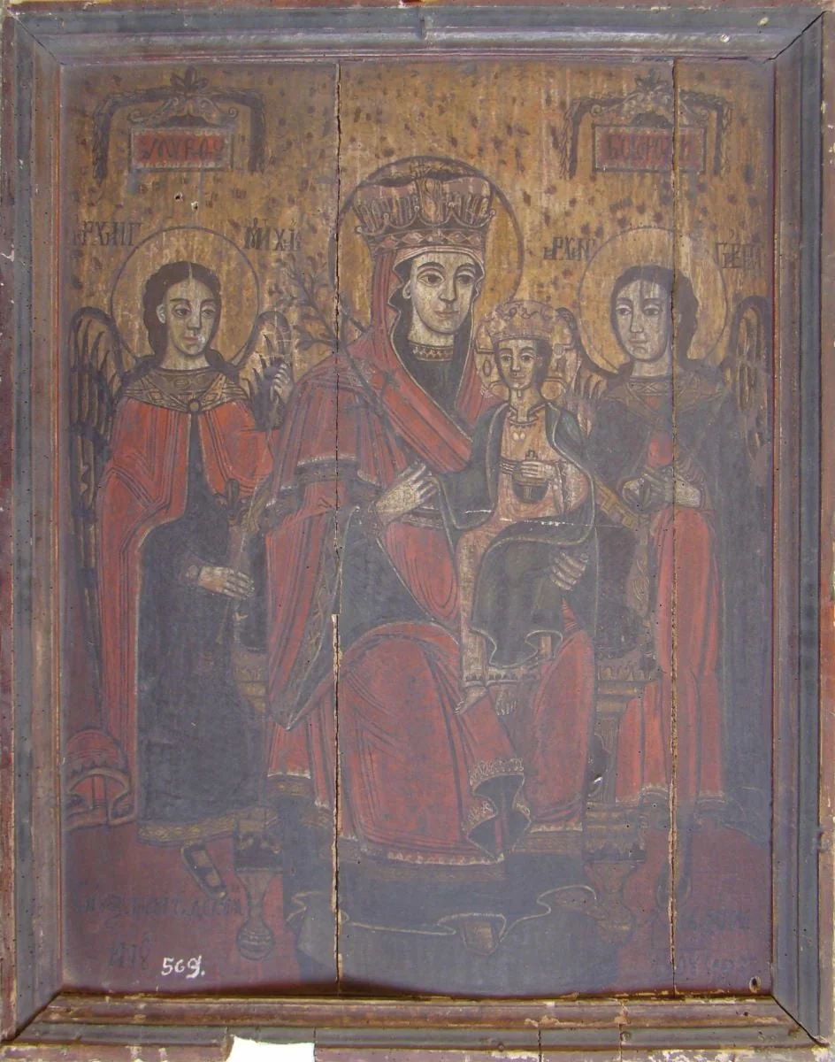Maica Domnului cu Pruncul, by Savu Poienaru, unspecified, 1808