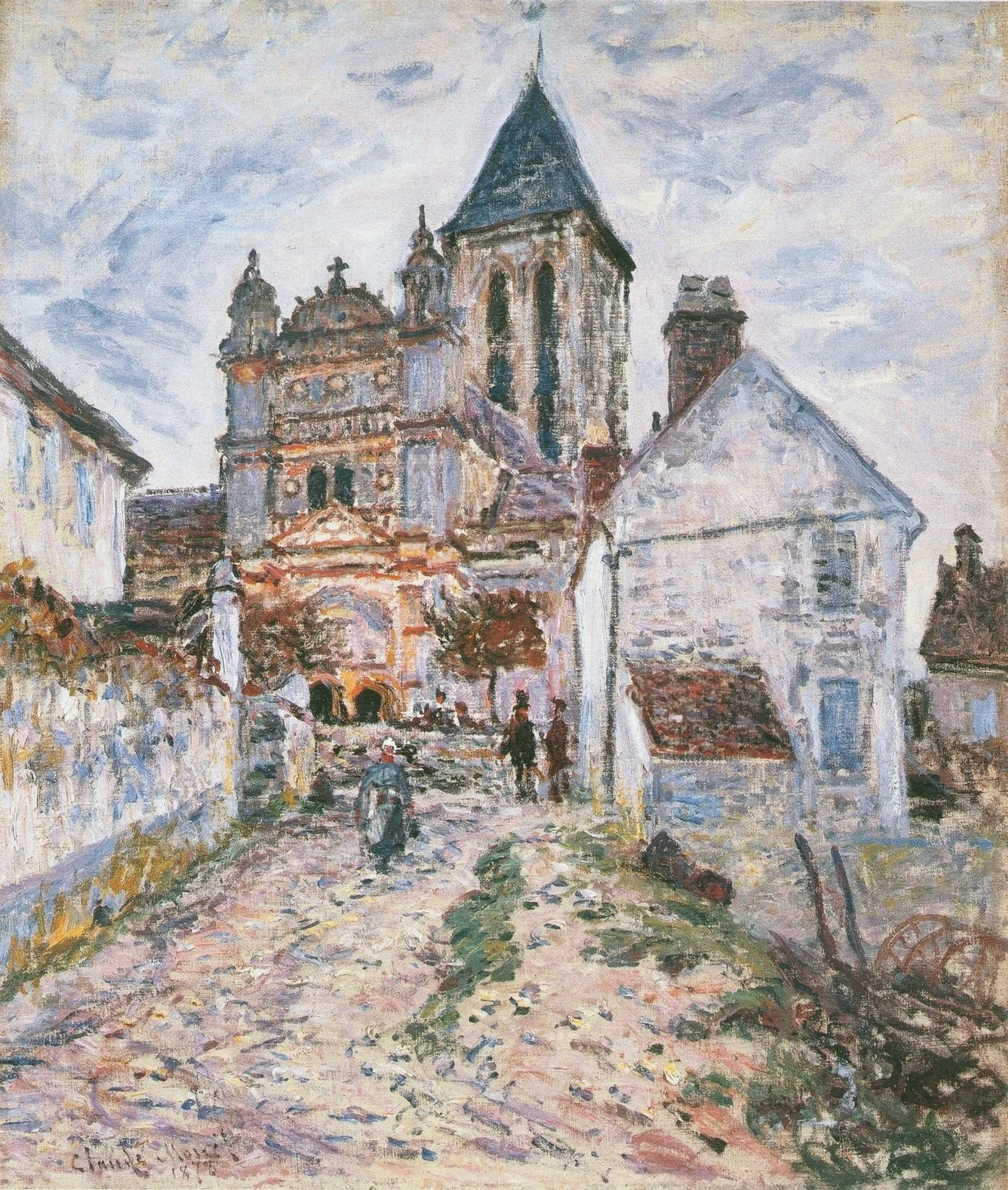 The Church at Vétheuil, by Claude Monet, oil, 1890