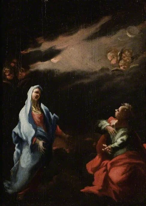 The Virgin with St. John, by Giovanni Camillo Sagrestani, oil, 1705