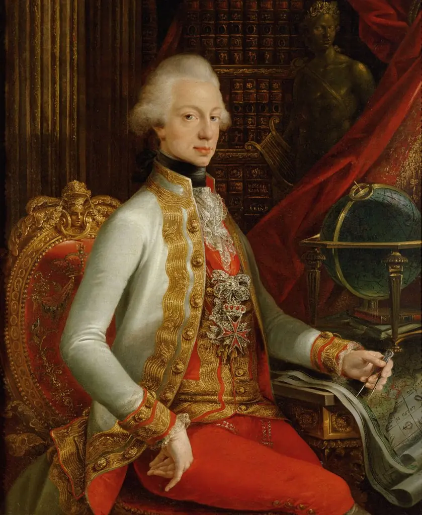 Portrait of Ferdinand III, Archduke of Austria and Grand Duke of Tuscany (1769-1824) sitting in his library