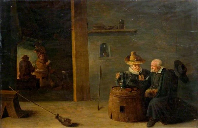 A Flemish Interior, by David Teniers the Younger, oil, 1660
