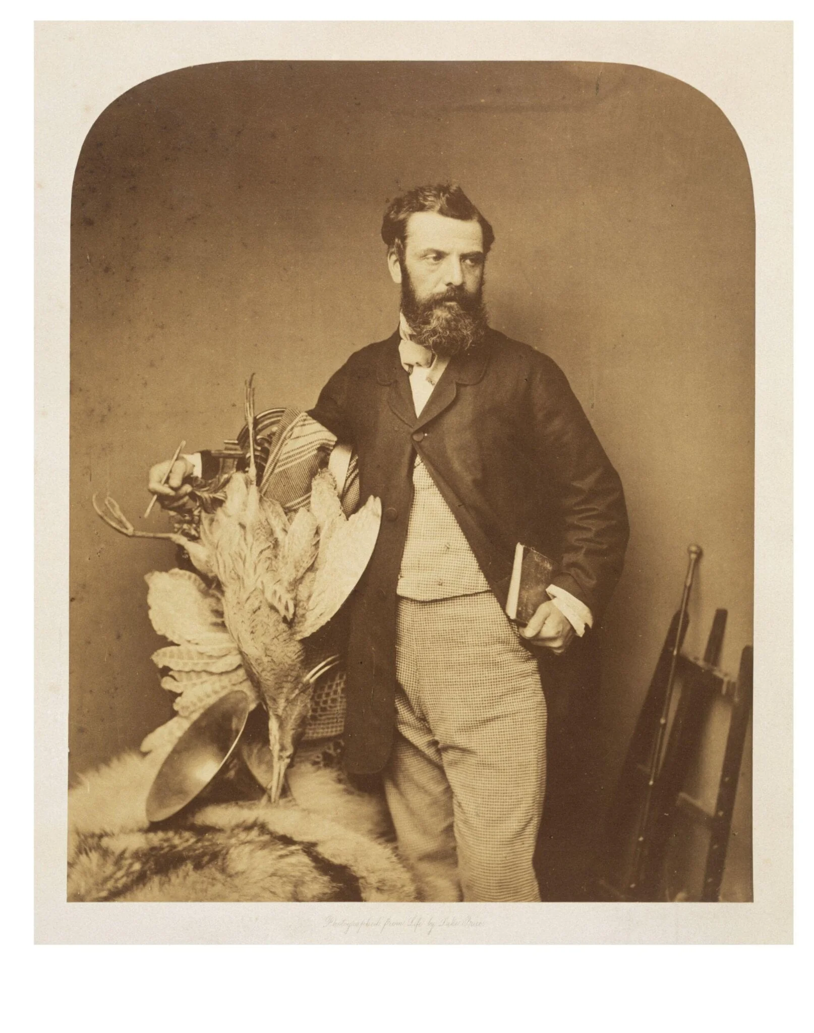 Portrait of Richard Ansdell, painter, by William Henry Lake Price, photographic, 1857