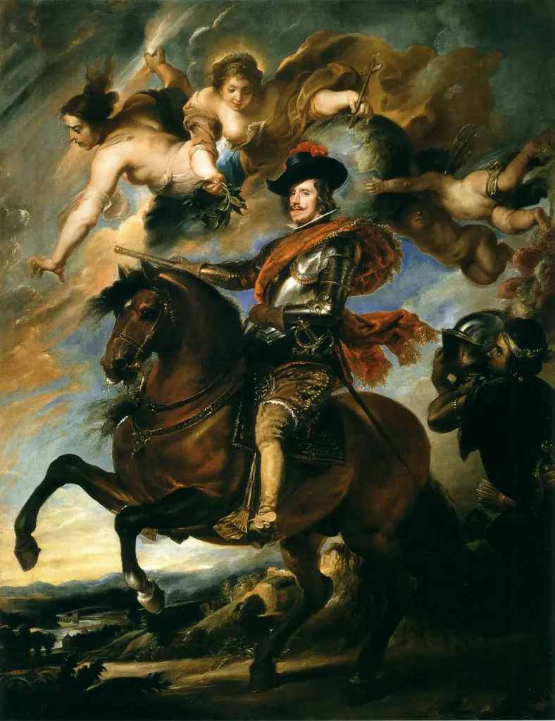 Portrait of Philip IV of Spain on horseback