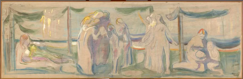 Nude Figures on the Beach
