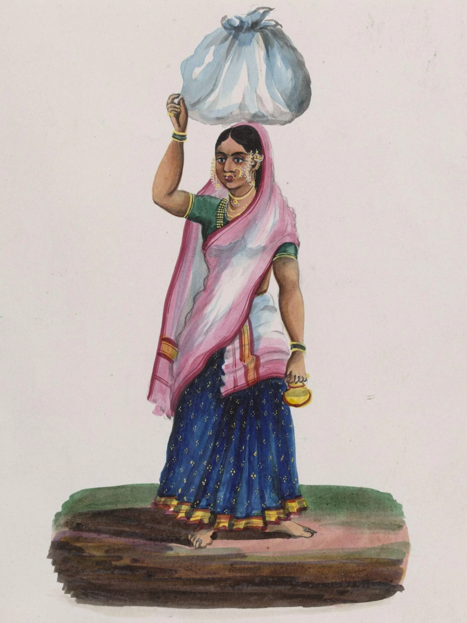 A washerman's wife, by Unknown, paint, 1870