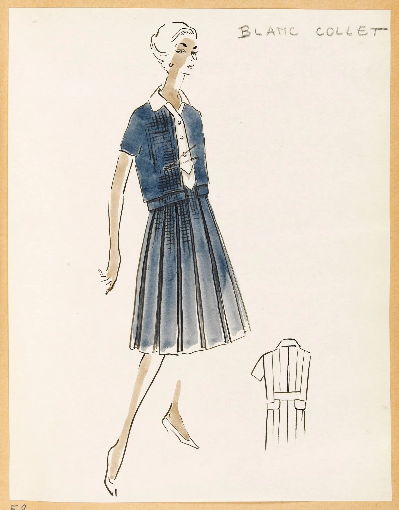 Blanc collet, by Carven, 1957