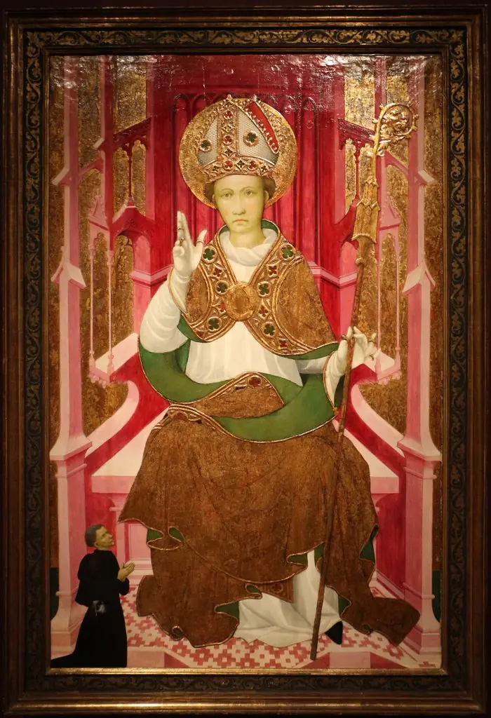 Bishop Saint with Donor