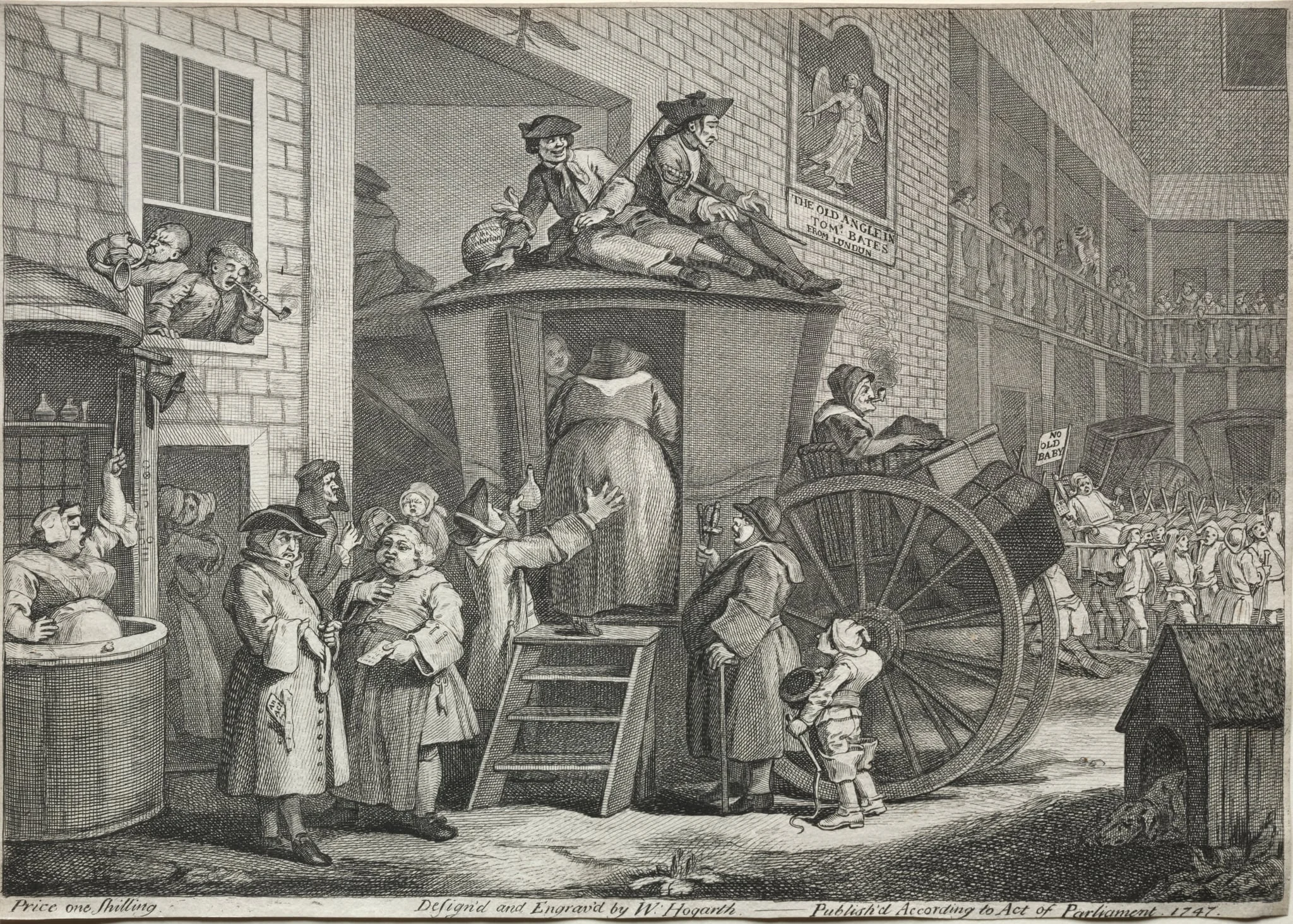 The Stage Coach, by William Hogarth, 1747