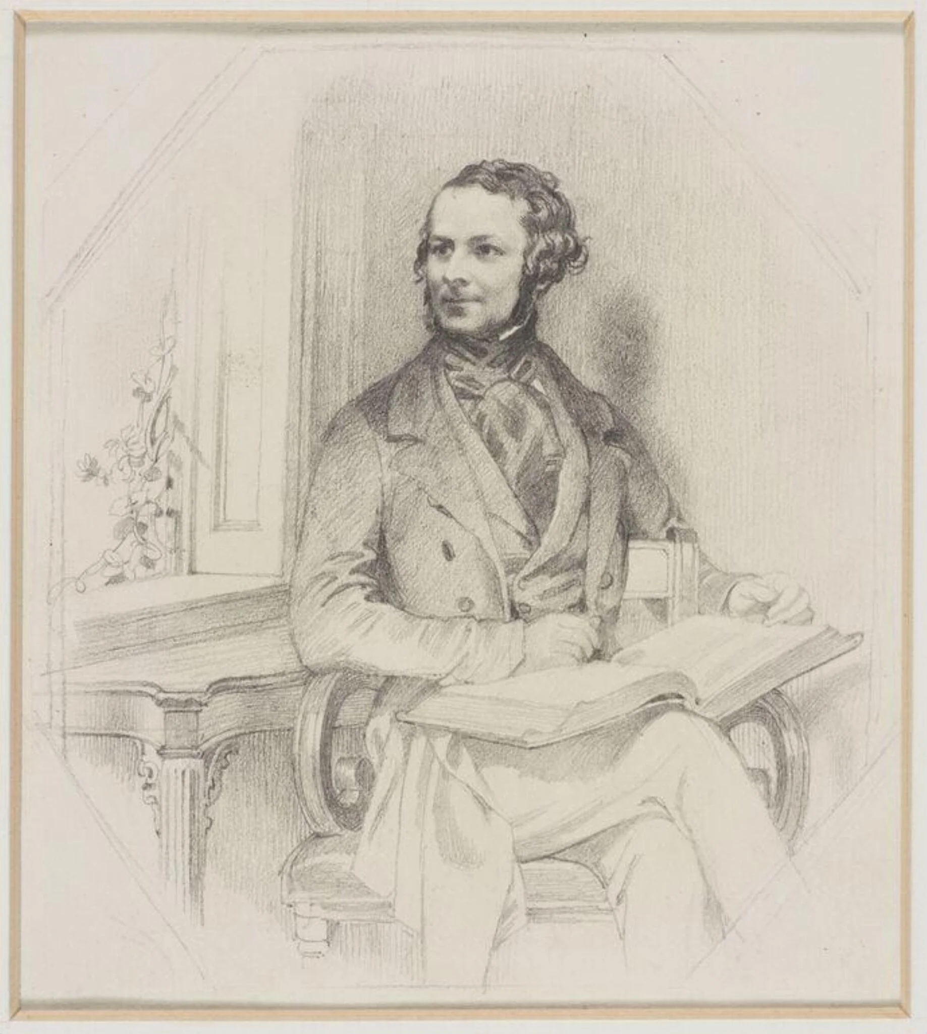 Portrait of Laman Blanchard, by Daniel Maclise, 1838