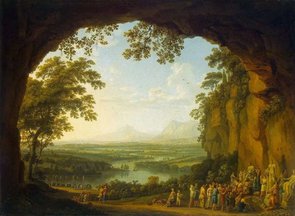 Landscape with a ancient Festival
