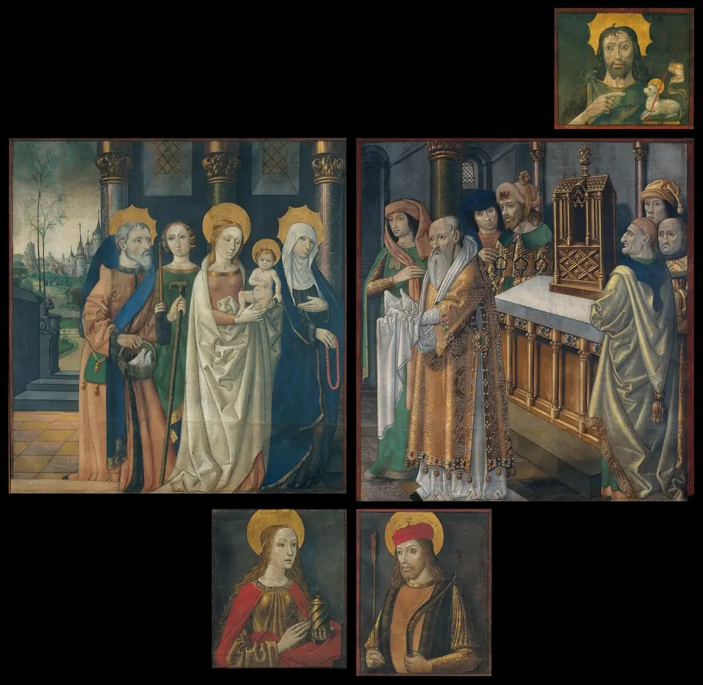 Paintings from the doors of the organ from La Seu d'Urgell cathedral