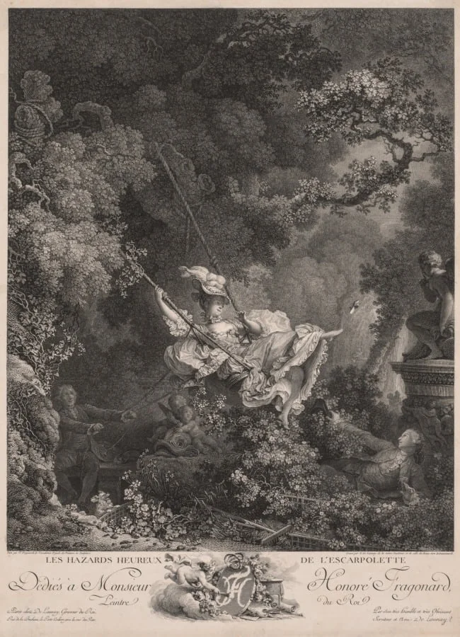 The Swing, by Nicolas Delaunay, 1782