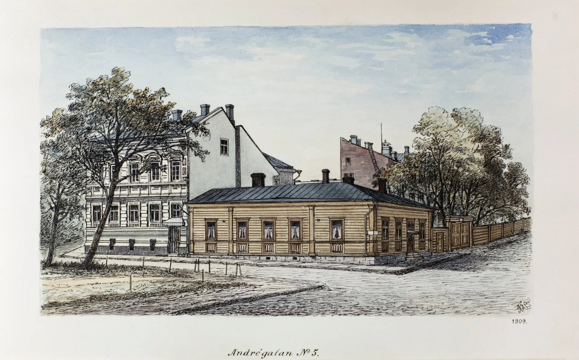 Antreankatu 5  (Antinkatu), by Rudolf Åkerblom, 1897