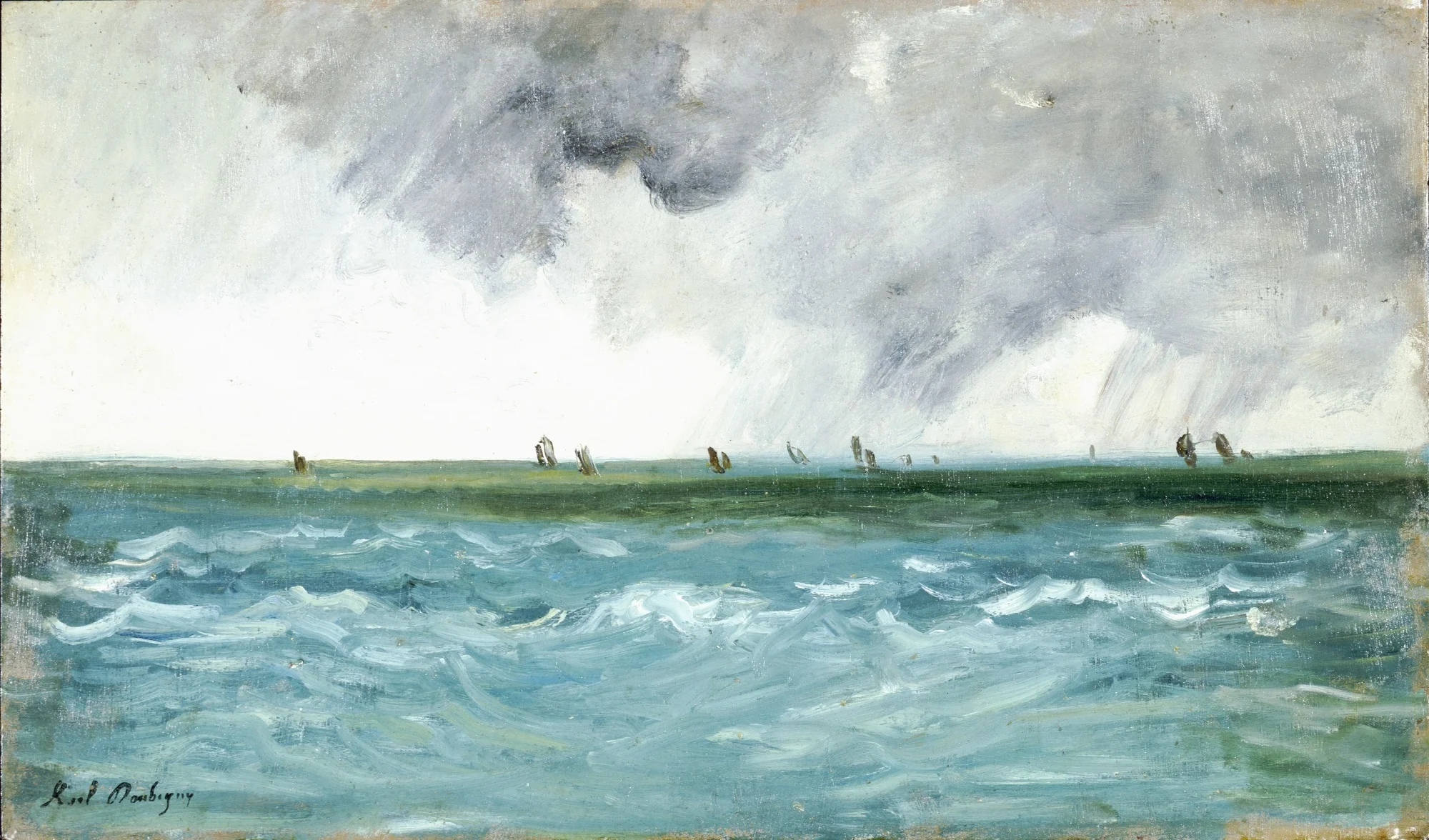 Seascape, by Karl Daubigny, unspecified, 1876