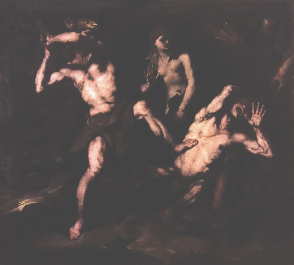 Lupta lui Hercule cu centaurul Nessus, by Luca Giordano, unspecified