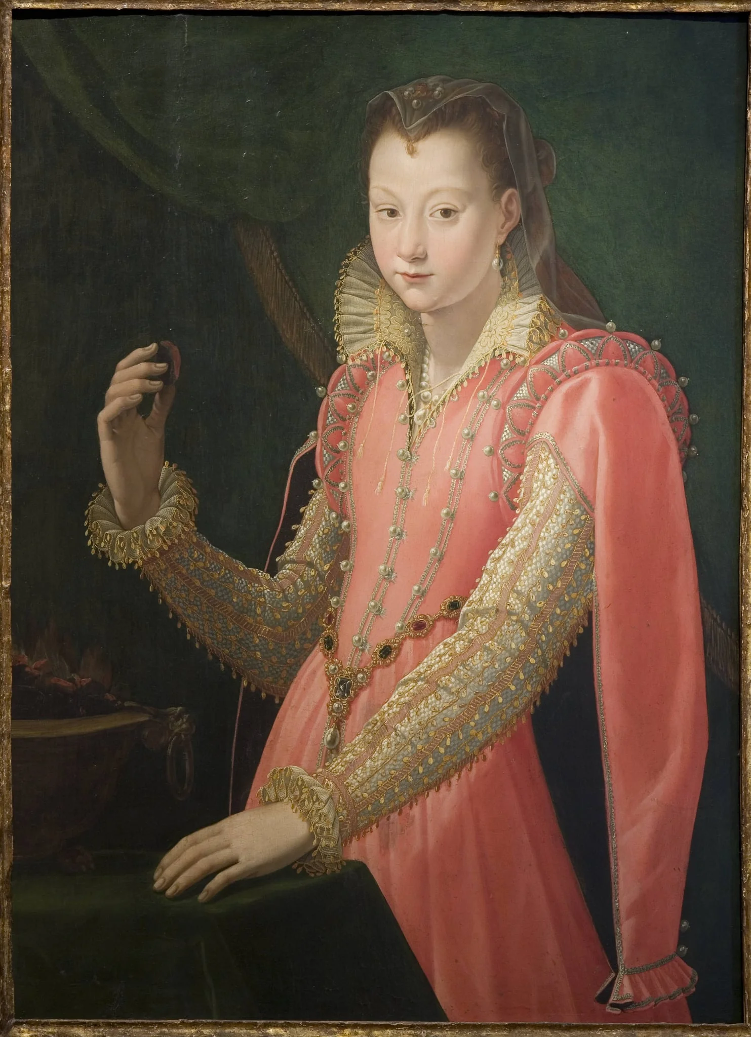 Portrait of a Young Woman as Portia Catonis, by Unknown, unspecified, 1550
