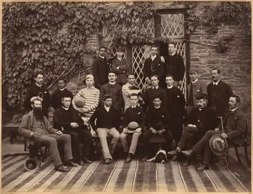 High Class Students and Teachers at Bishop Cotton School, Shimla (verso)