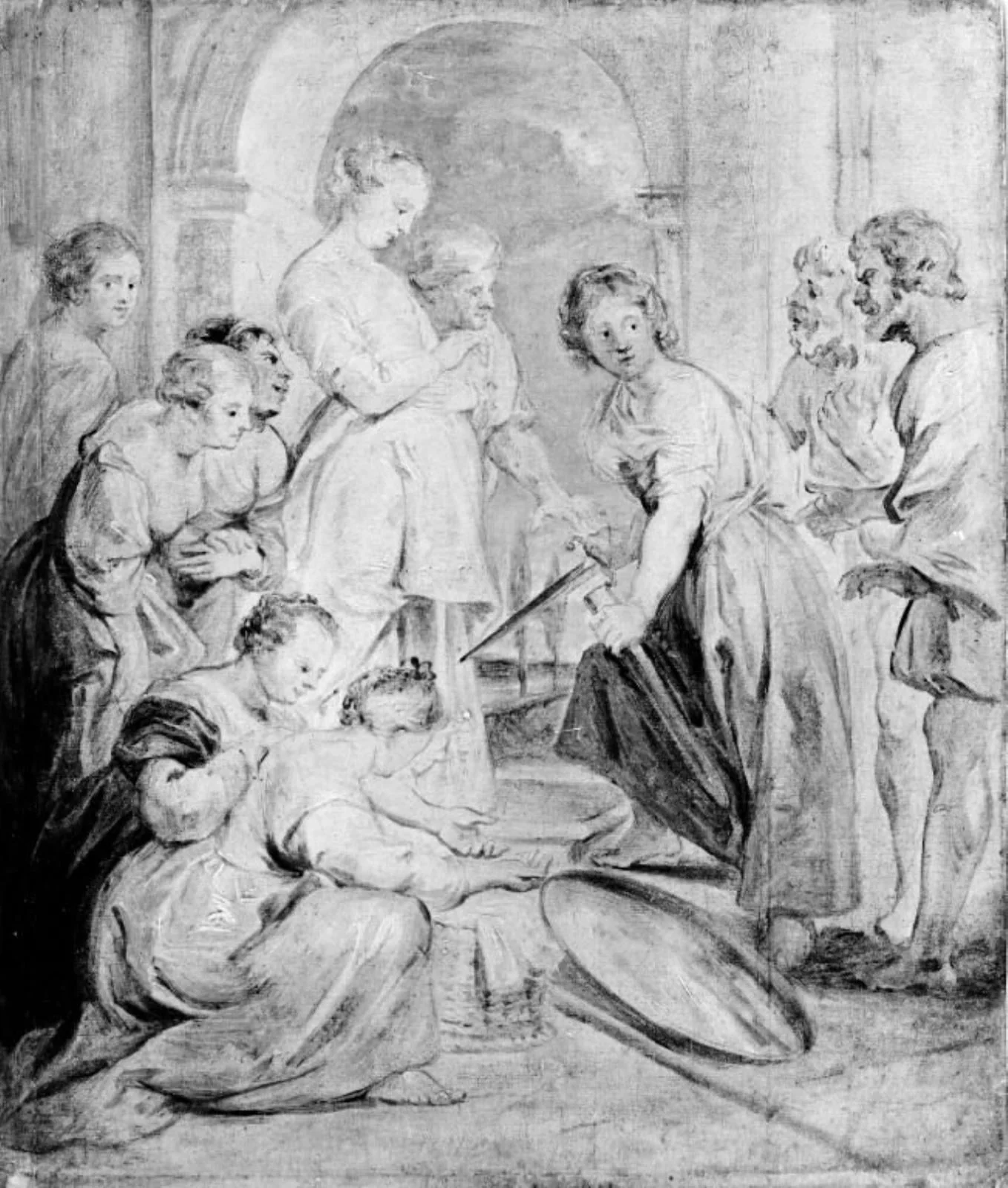 Achilles among the Daughters of Lycomedes, by Unknown, 1616