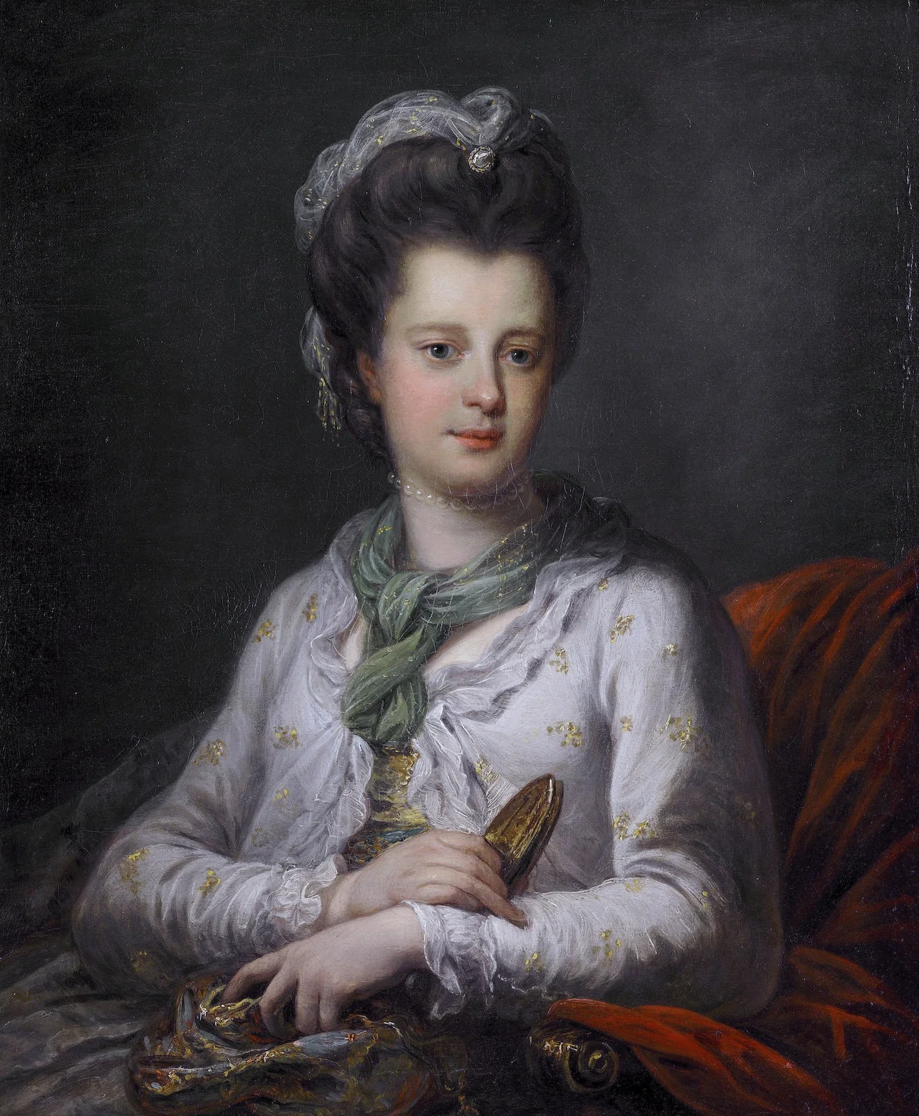 Portrait of Elizabeth Kerr, née Fortescue, Marchioness of Lothian, by Angelica Kauffmann, oil, 1770