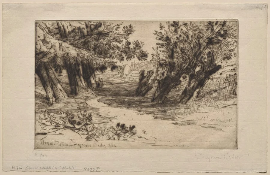 The Lovers' Walk (The Second Plate), by Francis Seymour Haden, 1864