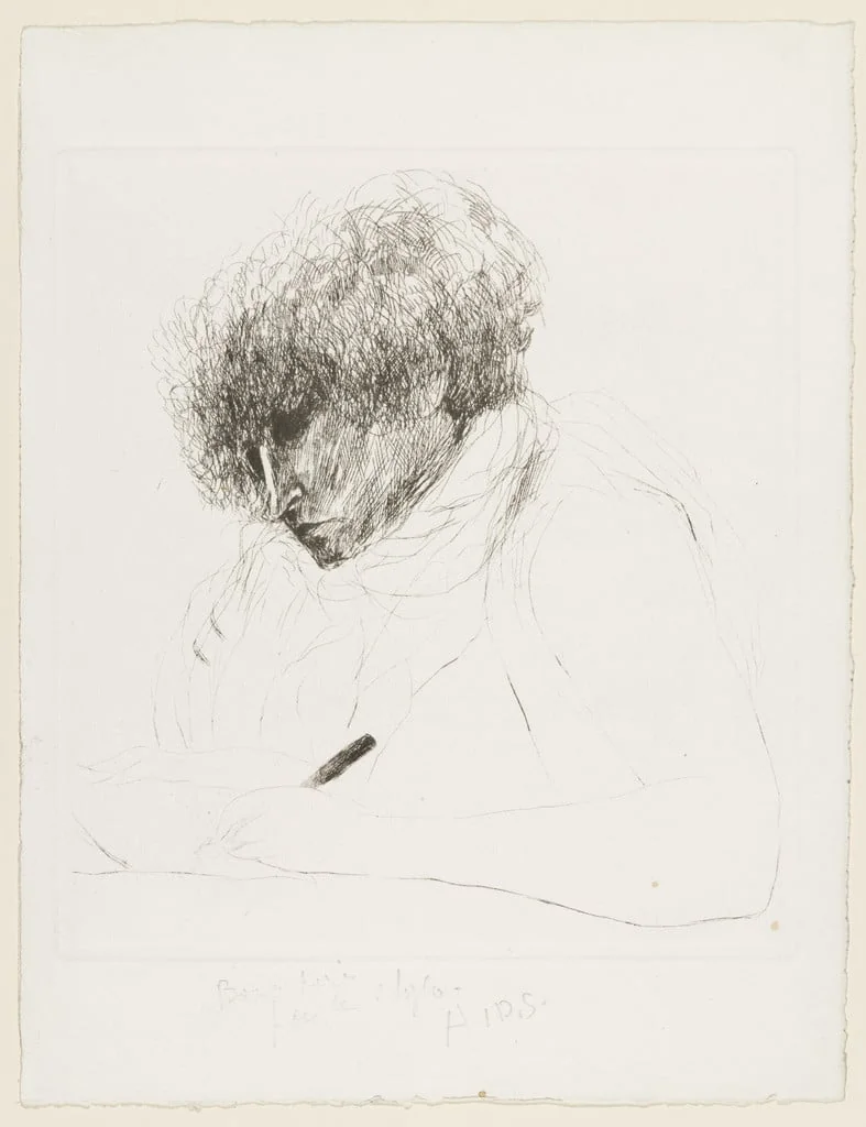 Untitled, by André Dunoyer de Segonzac, ink, 1935