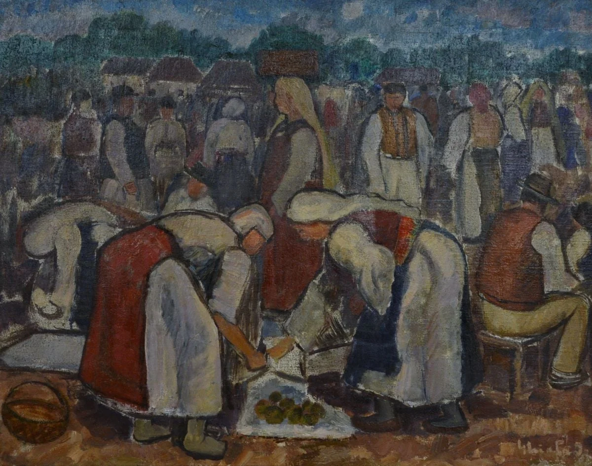 Târg, by Dumitru Ghiață, 1938