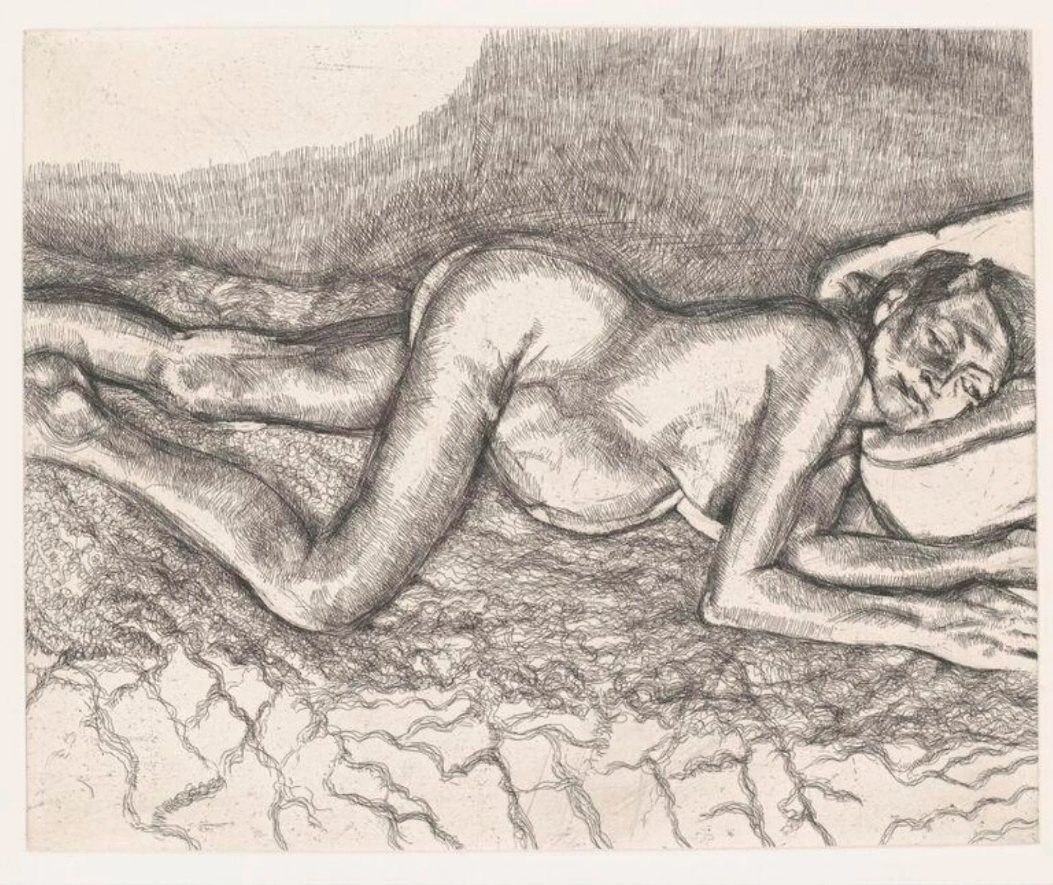 Before the Fourth, by Lucian Freud, 2004