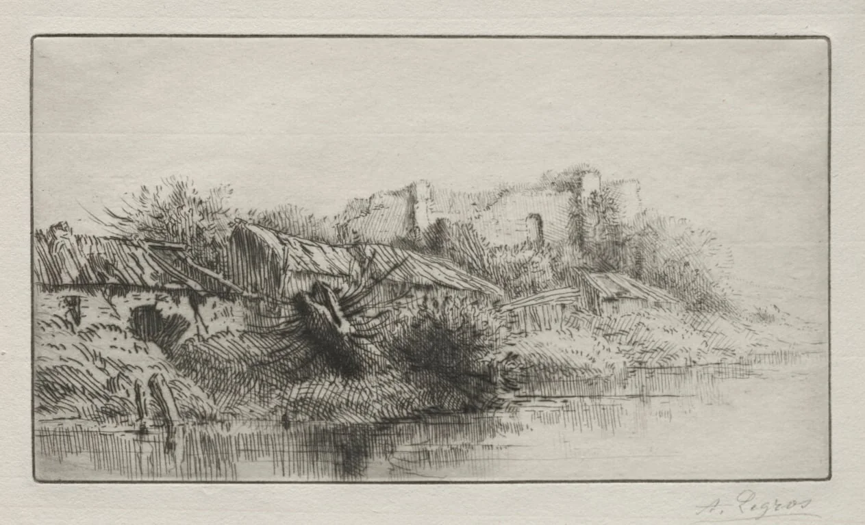 The Abandoned Village, by Alphonse Legros, 1884