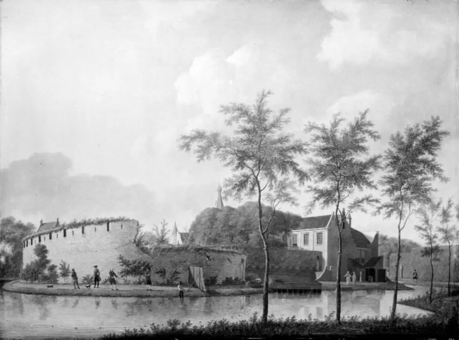 Castle Marquette, seen from North East, by Unknown, 1753