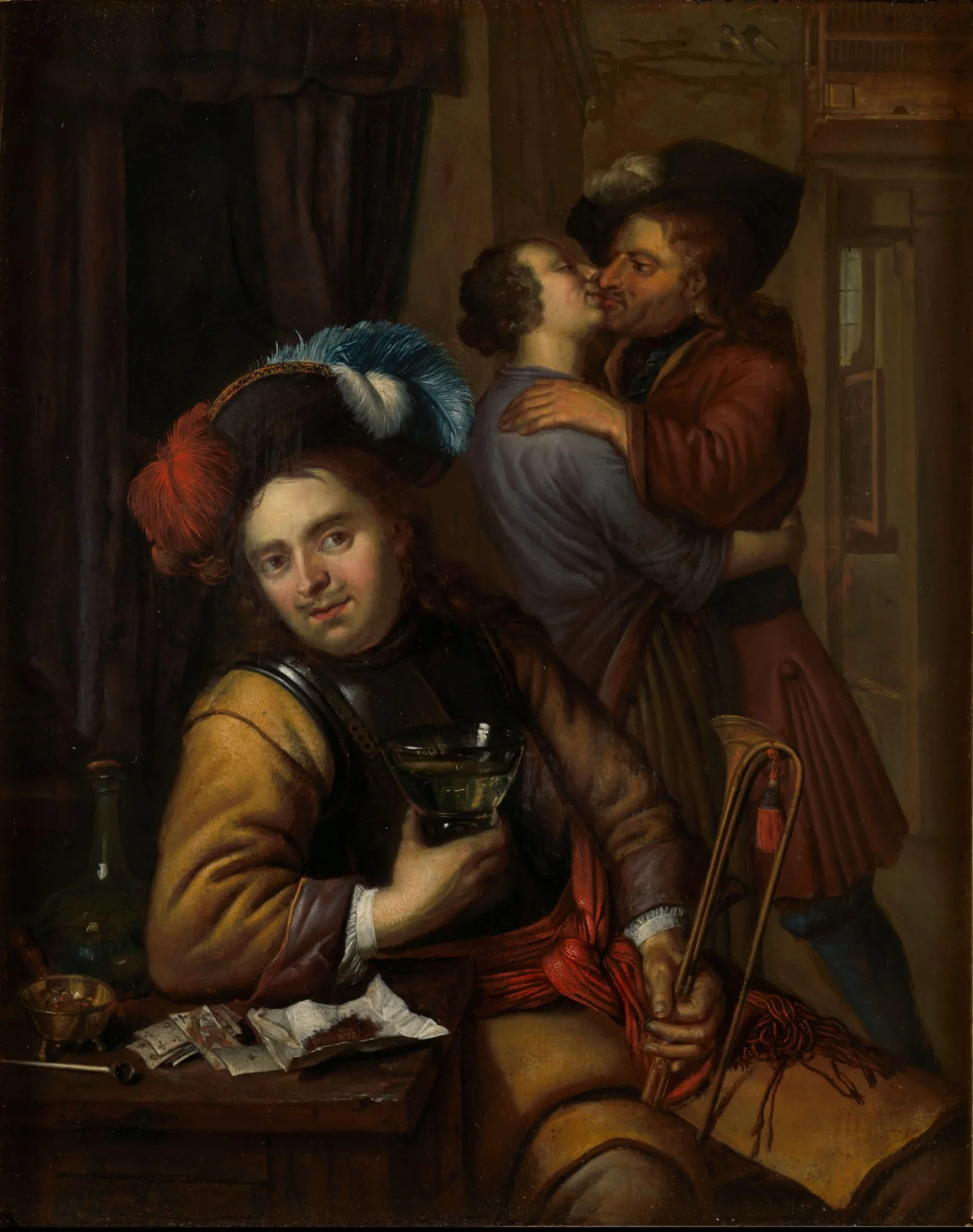 Soldier Scene, by Unknown, unspecified, 1709