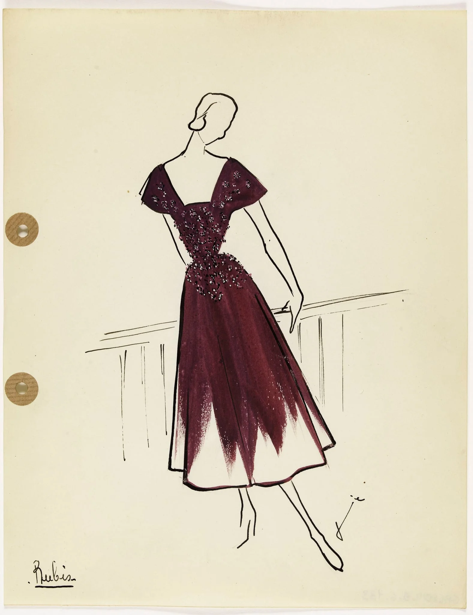 'Rubis', by Marie-Louise Carven, 1949
