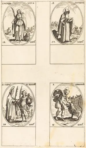 St. Anthony; St. Prisca; St. Germanicus; Sts. Fabian and Sebastian