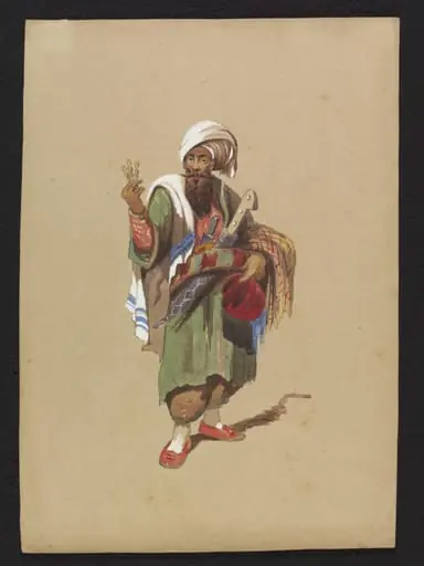 A seller of Fezes and Amber mouthpieces