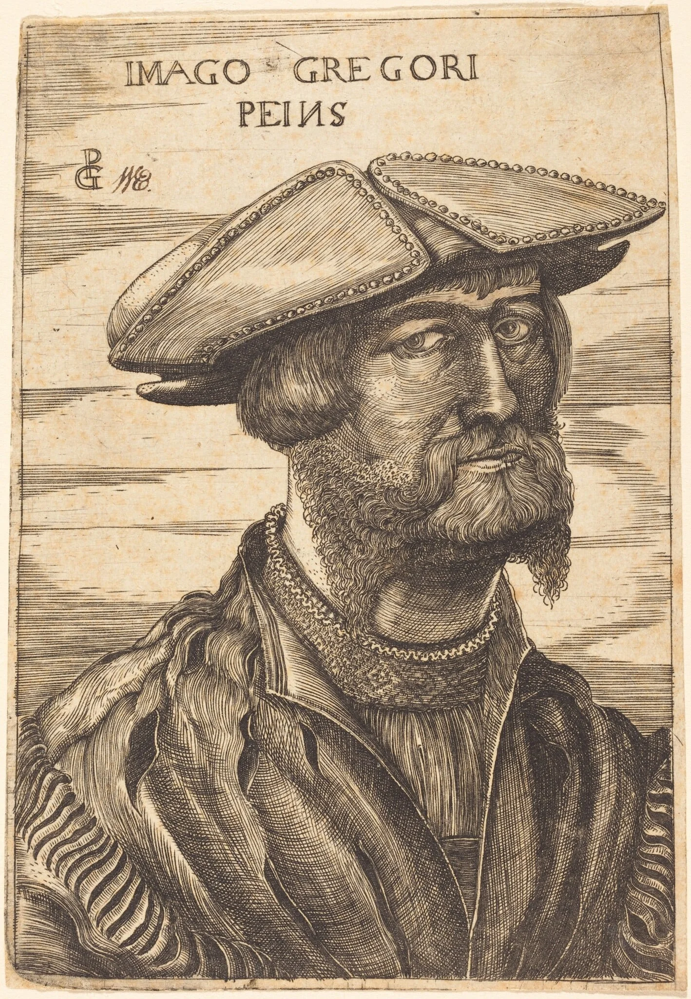 Georg Pencz, by Georg Pencz, ink, 1525
