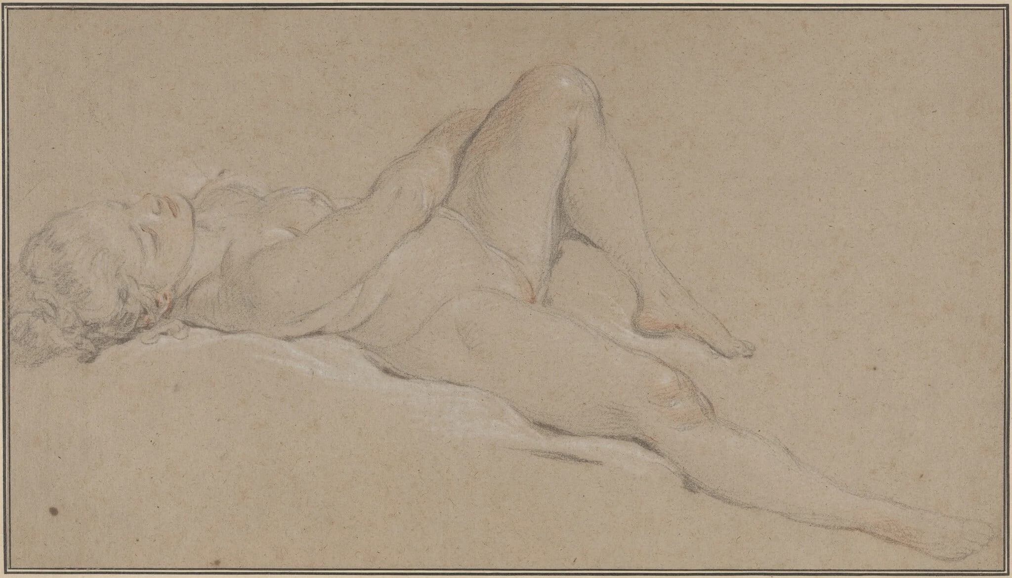 Venus, by François Boucher, chalk, 1754