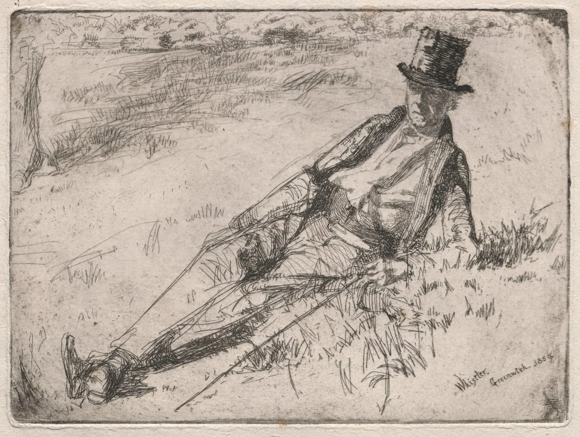 Greenwich Pensioner, by James McNeill Whistler, 1859