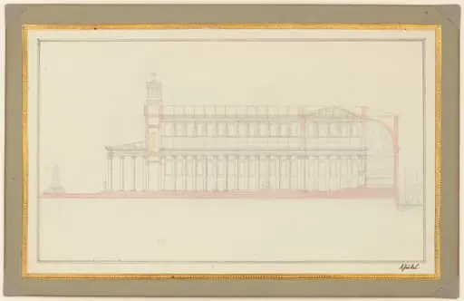 Longitudinal Section of a Cathedral for Berlin
