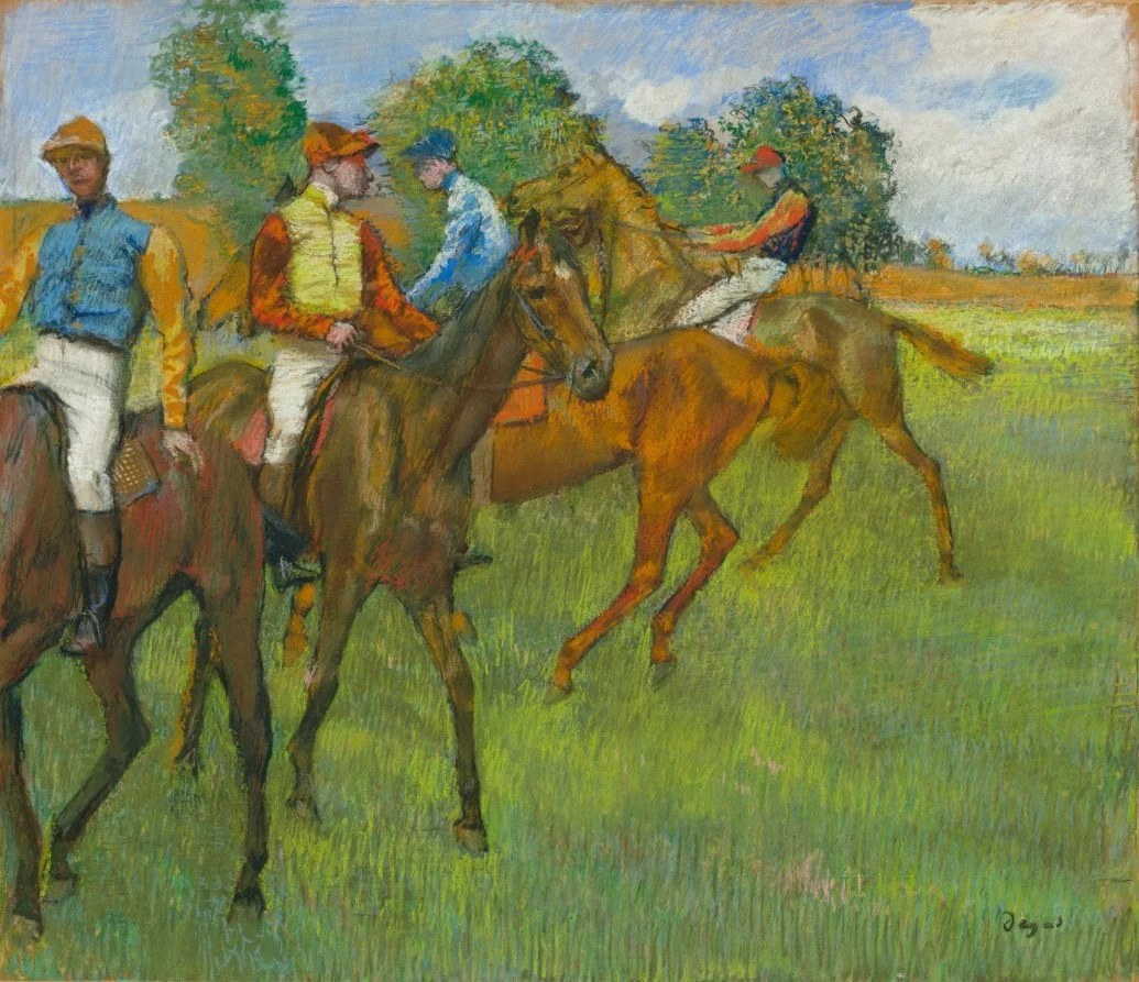 Before the Race, by Edgar Degas, 1888