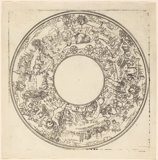 Bacchus Riding in a Wagon
