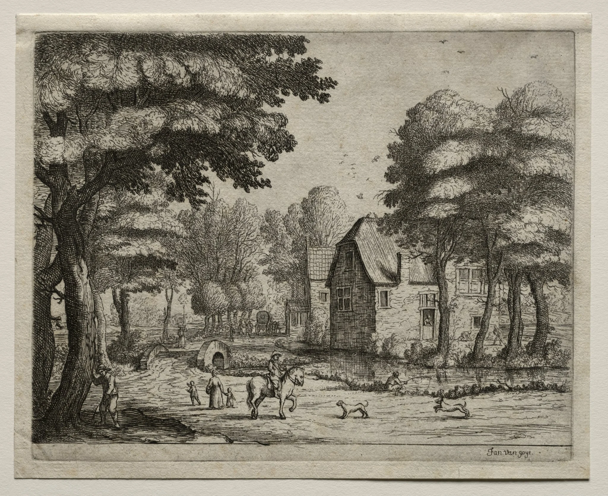 The Stone Bridge, by Jan van Goyen, 1650