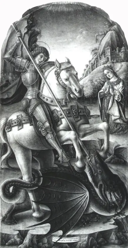 Saint George kills the dragon